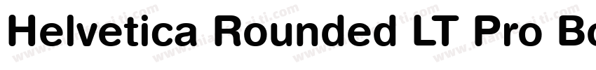 Helvetica Rounded LT Pro Bold Conde字体转换